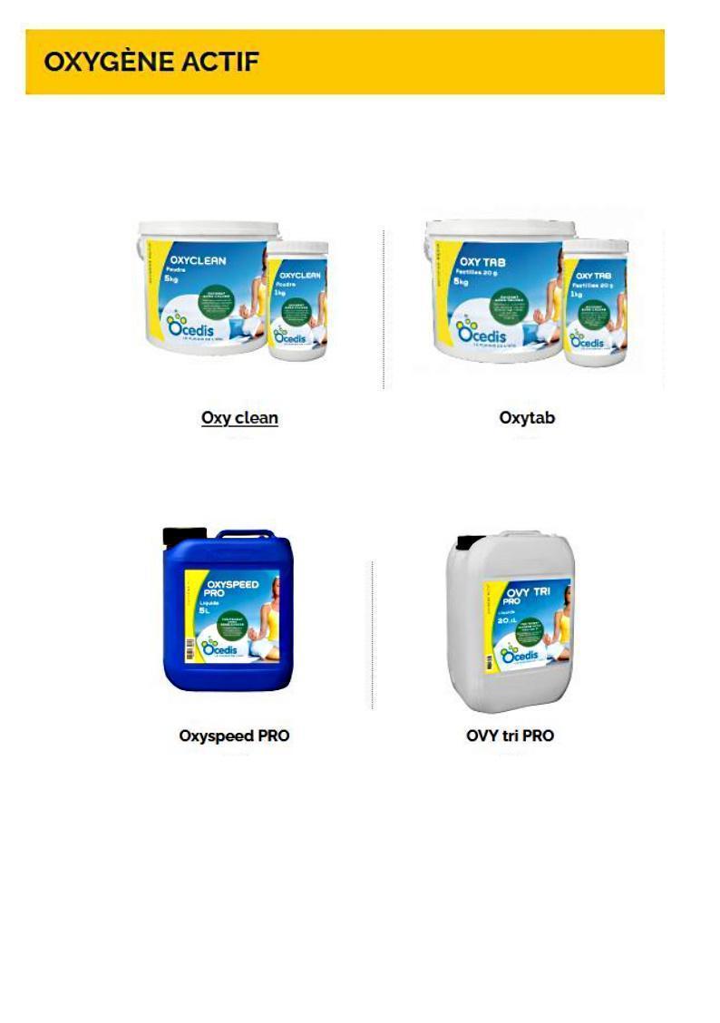 Produit traitement à l'Oxygene Actif